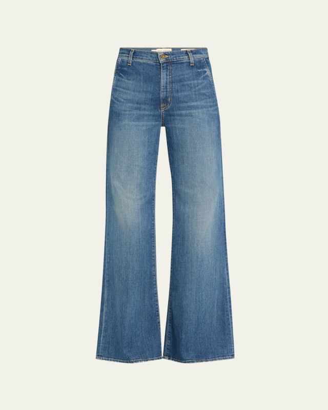 Anna Faded Straight-Leg Jeans